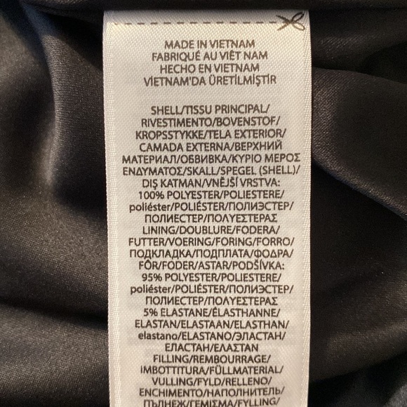 Lauren Ralph Lauren Black Plus Size Satin Puffer Jacket 1X NWT - Picture 9 of 16